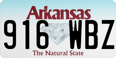 AR license plate 916WBZ