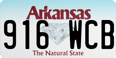 AR license plate 916WCB