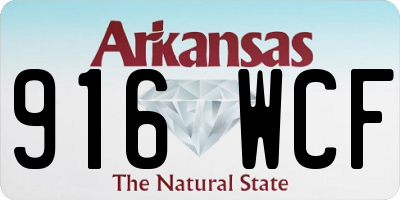 AR license plate 916WCF