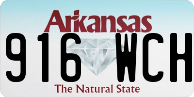 AR license plate 916WCH