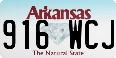 AR license plate 916WCJ