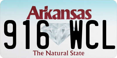 AR license plate 916WCL
