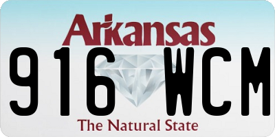 AR license plate 916WCM