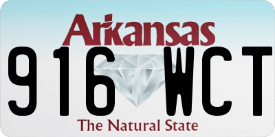 AR license plate 916WCT