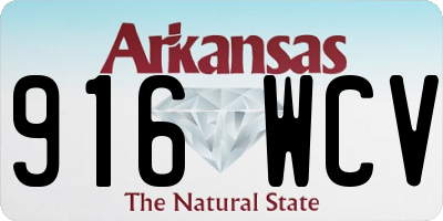 AR license plate 916WCV