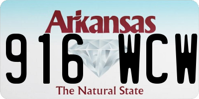 AR license plate 916WCW