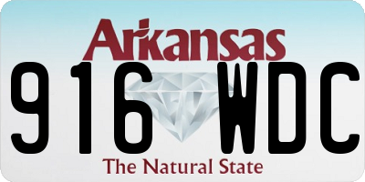 AR license plate 916WDC