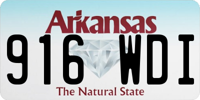 AR license plate 916WDI