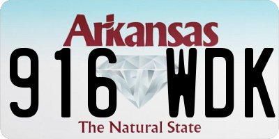 AR license plate 916WDK