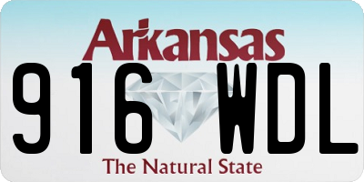 AR license plate 916WDL
