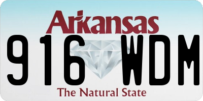 AR license plate 916WDM