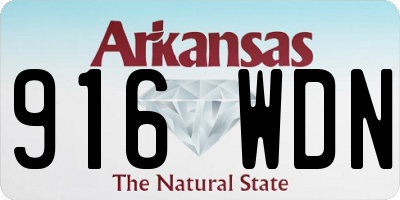 AR license plate 916WDN