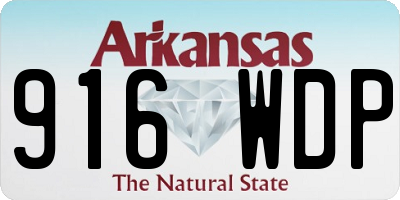 AR license plate 916WDP