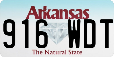 AR license plate 916WDT