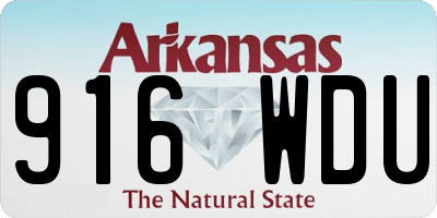 AR license plate 916WDU