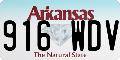AR license plate 916WDV