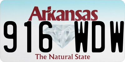 AR license plate 916WDW