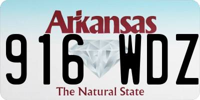 AR license plate 916WDZ