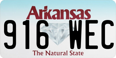 AR license plate 916WEC