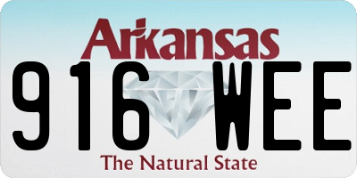 AR license plate 916WEE