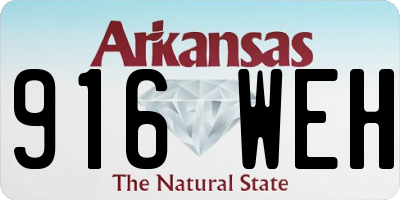 AR license plate 916WEH