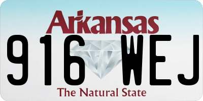 AR license plate 916WEJ