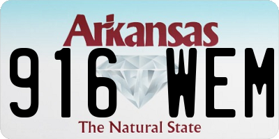 AR license plate 916WEM