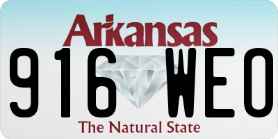 AR license plate 916WEO
