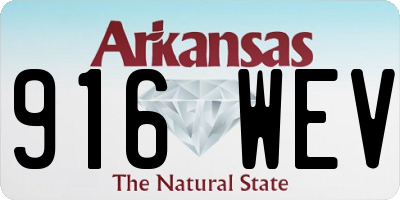 AR license plate 916WEV