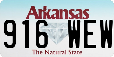 AR license plate 916WEW