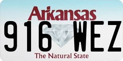 AR license plate 916WEZ