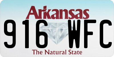 AR license plate 916WFC