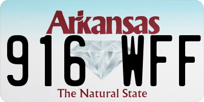 AR license plate 916WFF