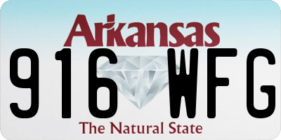 AR license plate 916WFG