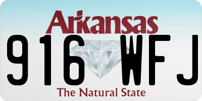 AR license plate 916WFJ