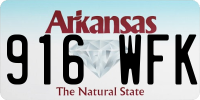 AR license plate 916WFK