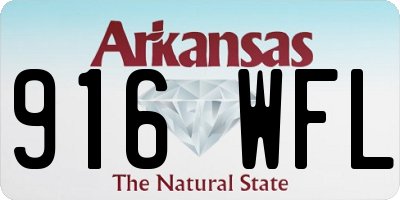 AR license plate 916WFL