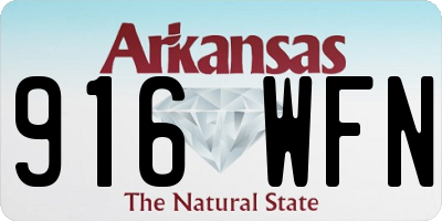 AR license plate 916WFN