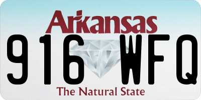 AR license plate 916WFQ