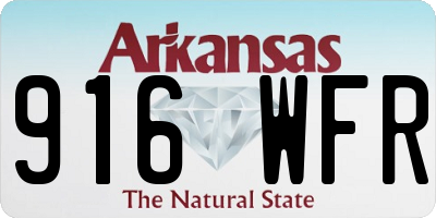 AR license plate 916WFR