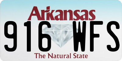 AR license plate 916WFS
