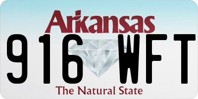 AR license plate 916WFT