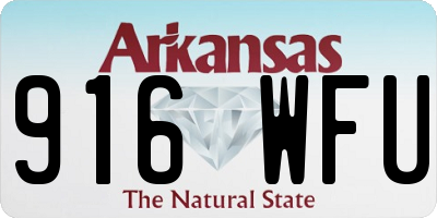 AR license plate 916WFU