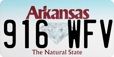 AR license plate 916WFV