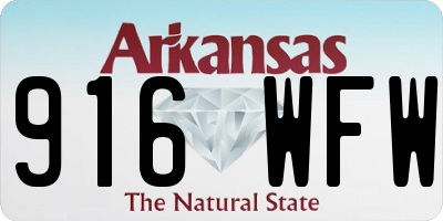 AR license plate 916WFW