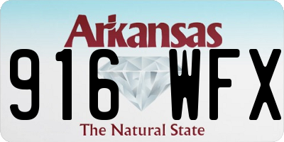 AR license plate 916WFX