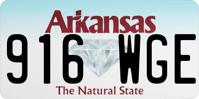 AR license plate 916WGE
