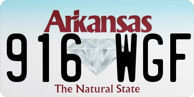 AR license plate 916WGF
