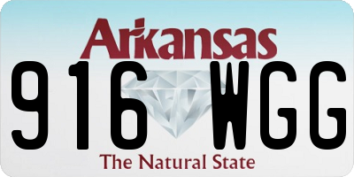 AR license plate 916WGG