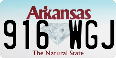 AR license plate 916WGJ